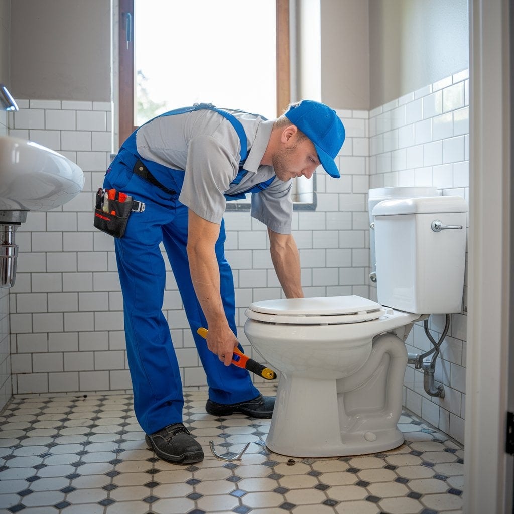 Installing a toilet in Grande Prairie