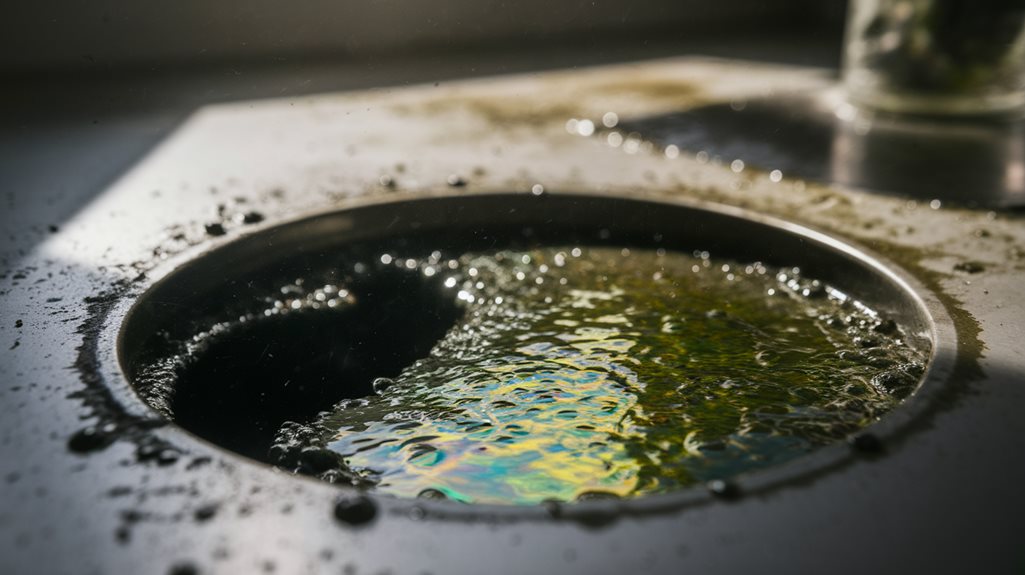 bacterial growth in drains