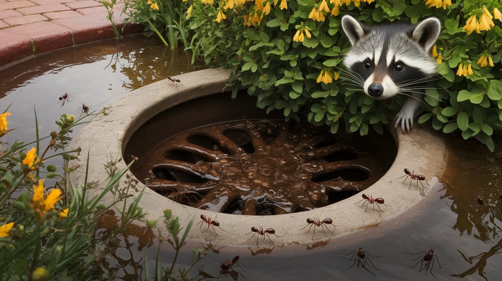 clogged drains attract pests
