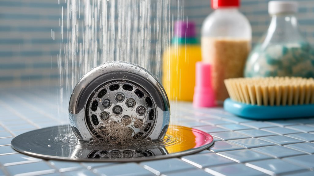 diy shower drain cleaning