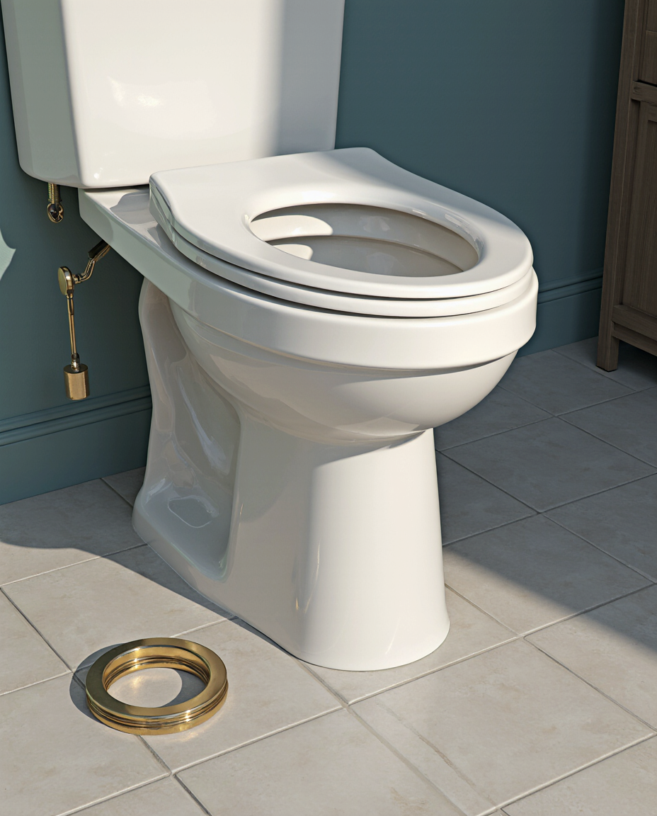 Cleaning up a toilet installation