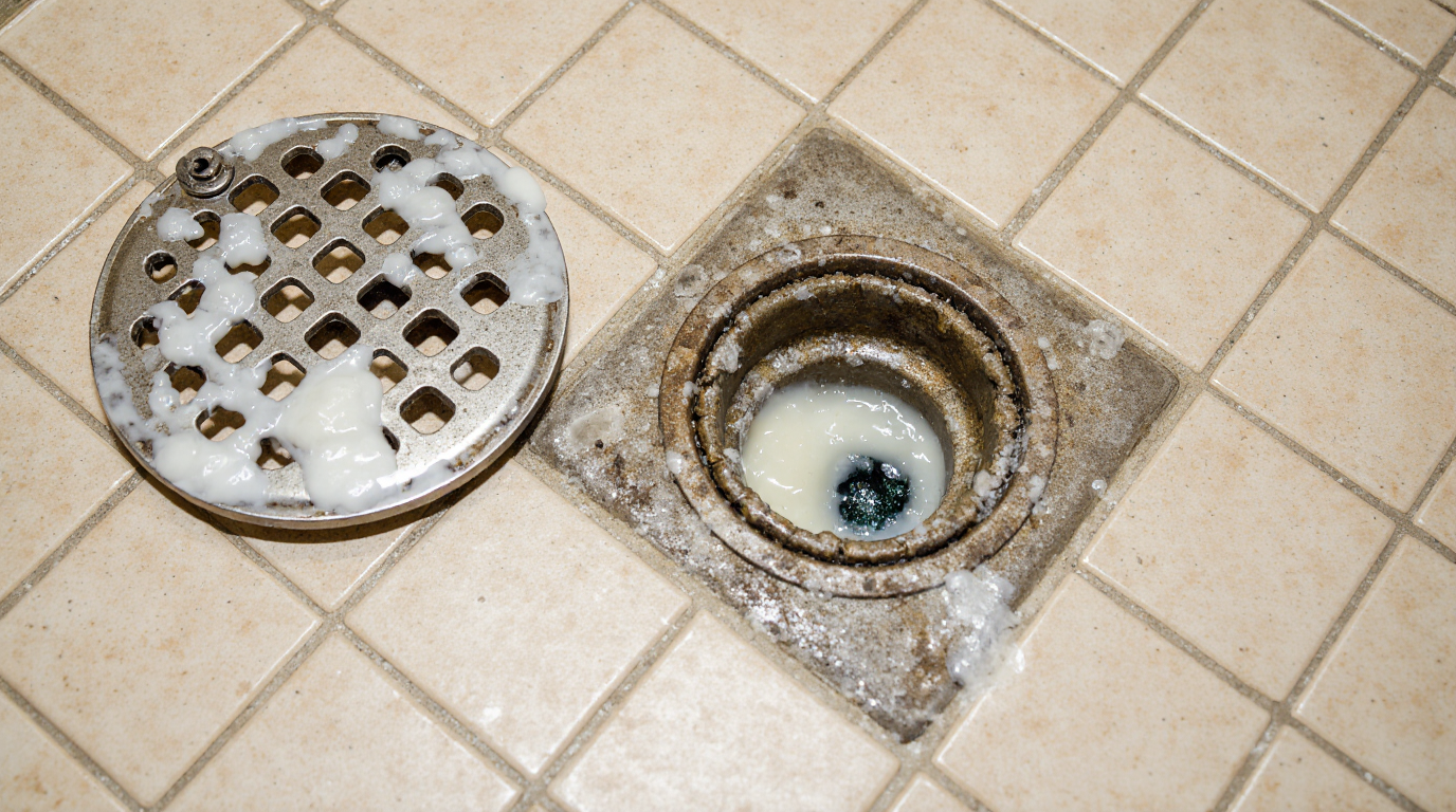 a disgusting clogged drain