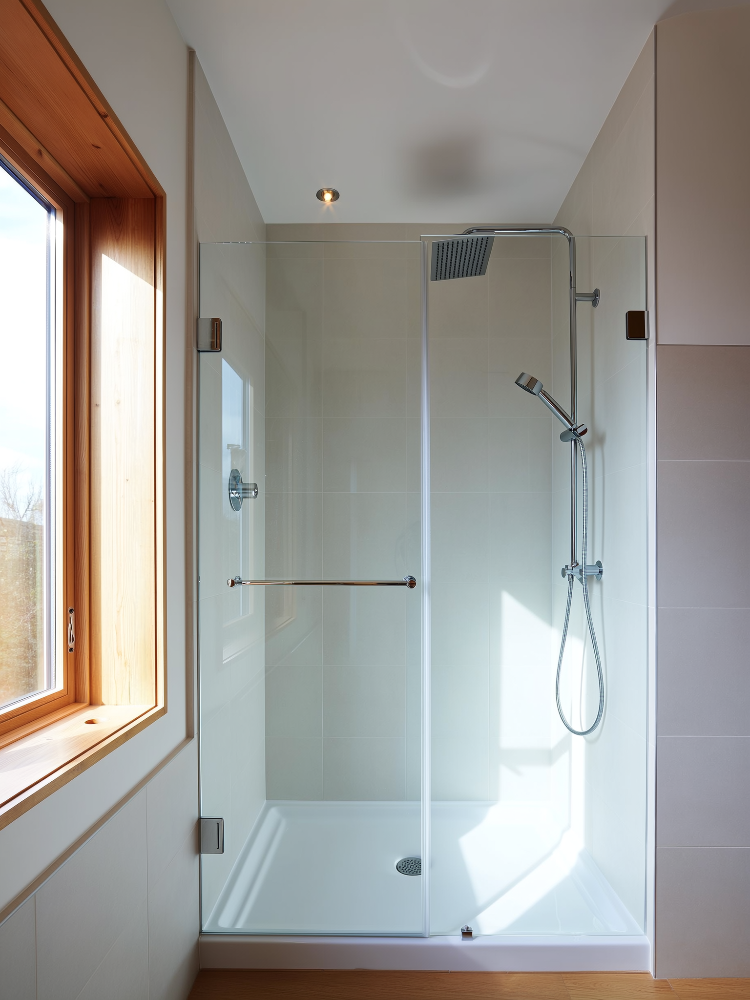 traditional shower install
