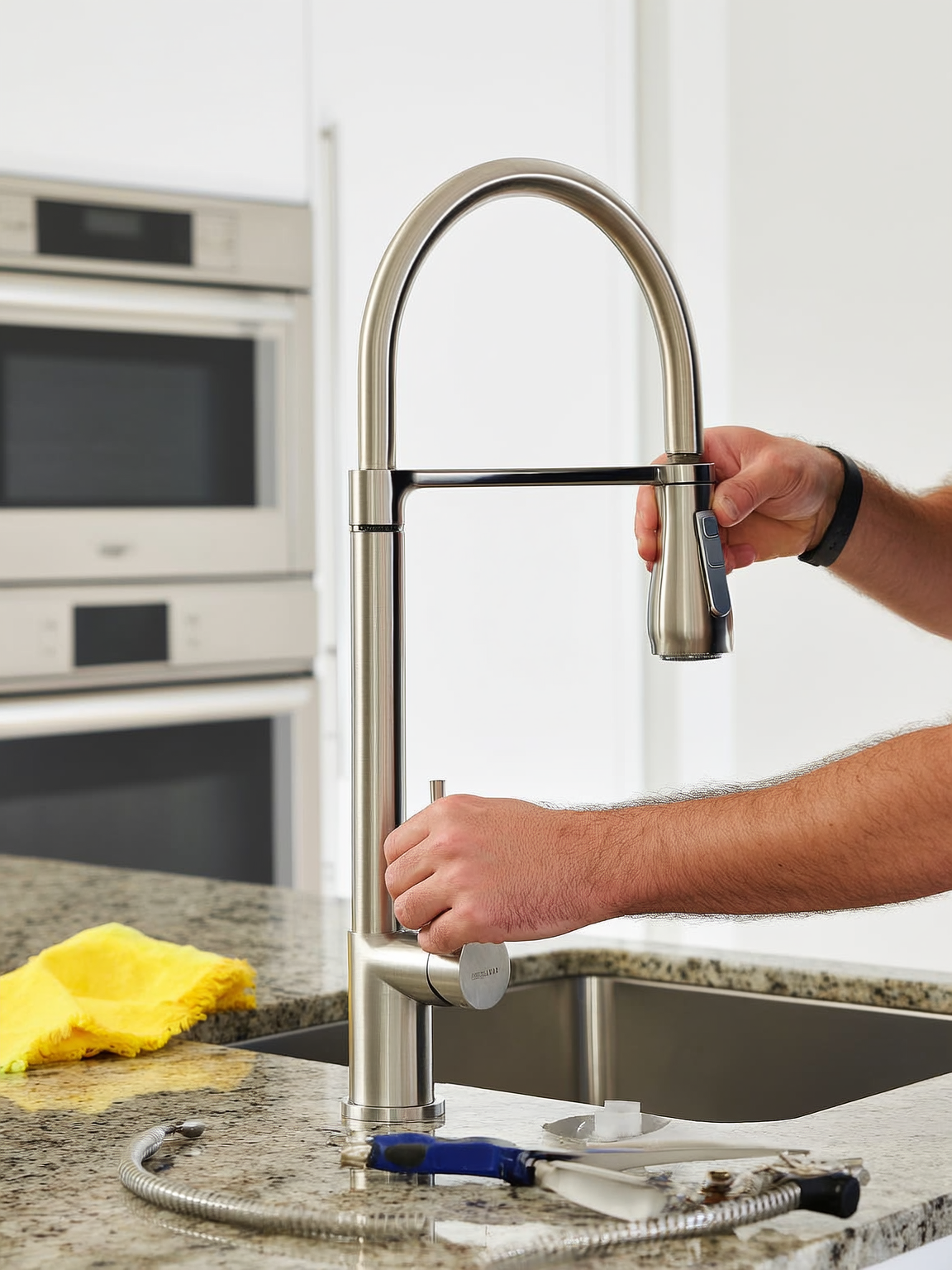 Installing a faucet