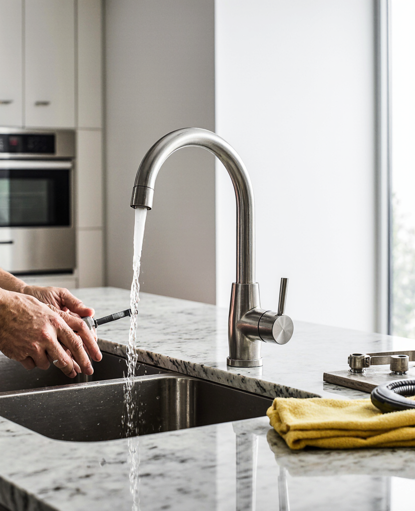 Working on a faucet install